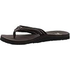 Silver Flip-Flops Quiksilver Carver Suede Leather Sandals