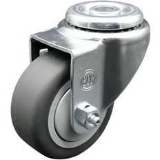 DIY Accessories Service Caster Thermoplastic Rubber Swivel Bolt Hole 3.5 x 1.25 Gray Wheel 230 lbs Capacity/ Brand