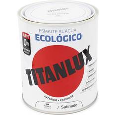 Pinturas Esmalte Agua Ecologico Santinado 750 ml Pintura para Madera Blanco 0.75L