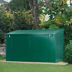 Asgård Access 8 W 3 D Pent Metal Bike Shed