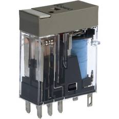 Omron Kabelclips & Fastgøring Omron Relæ plug-in, 8-polet, DPDT, 5A, Mech & LED-indikatorer, spole suppressor, label facilitet G2R-2-SN