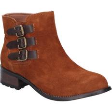 Multicoloured Boots Divaz Tan Lexi Slip On Buckle Boot