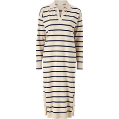 Tommy Hilfiger Kjole Soft Stp Polo Dress - Beige