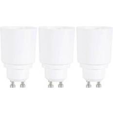 Renkforce Bulb holder adapter GU10 to E27 97029c81g 3-piece set 97029c81g 230 V 75 W