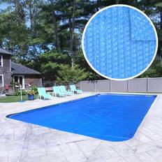 Swimming Pools & Accessories Pool Mate Deluxe 3-Year 20 ft. x 40 ft. Rectangular Blue Solar Cover