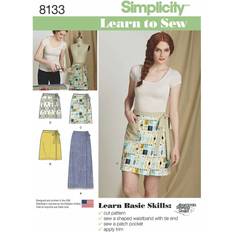 Needlework Patterns on sale Simplicity Learn To Sew Skirt Sewing Pattern 8133 10-18