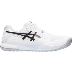 43 ½ - Homme Chaussures de sport pour raquette Asics Gel-Resolution 9 M - White/Black