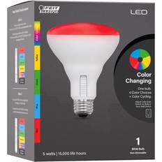 Light Bulbs Feit Electric LED Smart BR30 E26 Medium Smart-Enabled LED Floodlight Bulb Color Changing 65 Watt Equivalenc