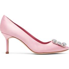 Manolo Blahnik 70mm Hangisi Satin Pumps