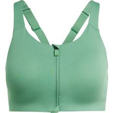 Adidas BHs Adidas TLRD Impact Luxe High-Support Zip Bra in Green34DD