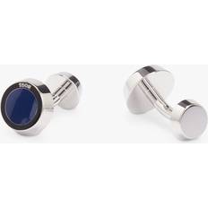 Manschettenknöpfe HUGO BOSS Simony Round Enamel Cufflinks, Silver/Navy