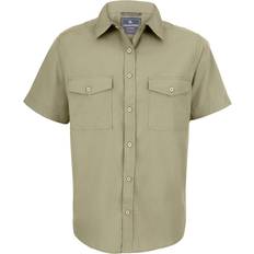 Brown - Men Shirts Craghoppers Expert Kiwi Short Sleeve Shirt Pebble Brown