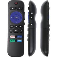 Remote Controls Amtone Replacement Control Onn Roku 100002421 Build-in Netflix Disney Plus Hulu Vudu Hot