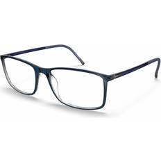 Silhouette Unisex Glasögon Silhouette SPX Illusion 2934 4510 Blåa Endast Båge Män