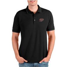 Antigua Men's Black/Orange UTEP Miners Affluent Polo