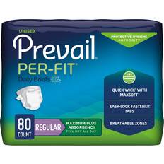 Prevail Per-Fit Incontinence Briefs, Maximum Plus Absorbency, 80 Count