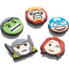 Colgantes de zapatos Crocs Jibbitz Avengers Emojis Charms 5-pack