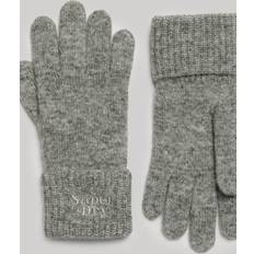 Superdry Damen Handschuhe & Fäustlinge Superdry Women's Gerippte Strickhandschuhe Grau Größe: 1Größe Grau 1SIZE