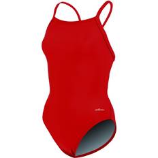 Red Swimsuits Dolfin Women's V-2 Back 1-Piece Red