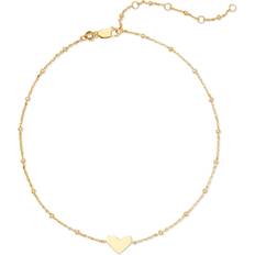 Gold Plated Anklets Kendra Scott Ari Heart Anklet Gold One