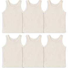 Girls - White Tank Tops Fruit of the Loom Fruit of the Loom Toddler Girl Natural Cotton Tank Tops 6-Pack Sizes 2T-5T