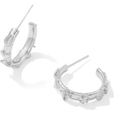 Kendra Scott Silver Plated Earrings Kendra Scott Beatrix Hoop Earrings Silver Earring Silver One One