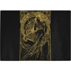 Gold Chopping Boards East Urban Home Golden Lady Mucha Chopping Board