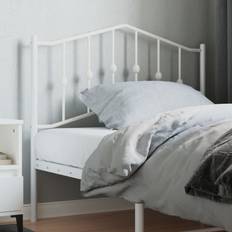 vidaXL Metal White Steel Tall Single Bed Headboard