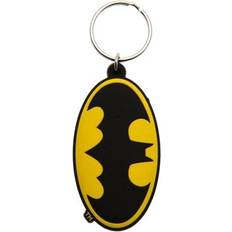 Wallets & Key Holders Batman Symbol Rubber Keyring - Black