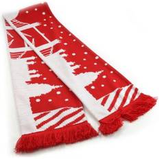 Homme - Rouge Écharpes Universal Textiles Tower Bridge Christmas Scarf - Multicolore/Rouge/Blanc