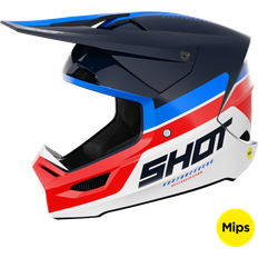 Shot Casco de Cross Race Mips Iron Azul-Rojo 57-58cm