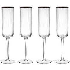 Crystal Glass Champagne Glasses Mikasa Maxwell & Williams Mk Sorrento Flute Champagne Glass 20cl 4pcs