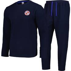 Bleu - Homme Pyjamas Pyjama Long Reading Gaufré - Marine