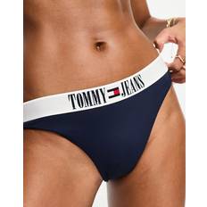 Elastan/Lycra/Spandex Bikinihosen Tommy Hilfiger Jeans Bikini-Unterteil UW0UW04451 Dunkelblau