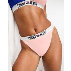 Tommy Hilfiger Pink Swimwear Tommy Hilfiger Archive High-Leg Logo Bikini Bottoms COSMETIC PEACH