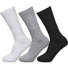 Tissu Chaussettes Exceptio Unisex Adult Sports Crew Socks - Blanc/Noir/Gris