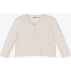 V-Neck Tops Bonpoint Girls Ivory Cashmere Cardigan Ivory month