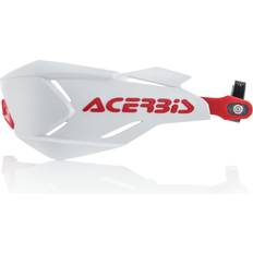 Motorfiets handbeschermers Acerbis X-Factory, handguards kleur: Wit/Rood