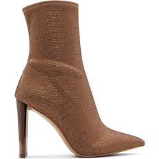 Aldo Boots Aldo Dove embellished heeled ankle boots in bronze-Brown6