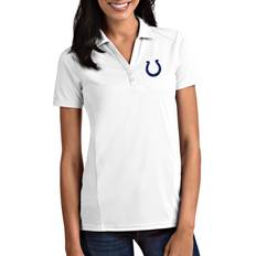 Brown - Women Polo Shirts Antigua Women's Carolina Panthers Tribute White Polo