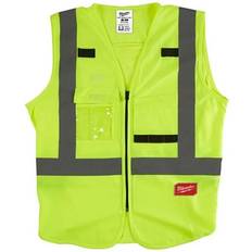 Washable Work Vests Milwaukee Hi-Vis Vest Yellow 38" Chest (755PP)