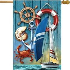 Garden & Outdoor Environment Briarwood Lane Nautical Adventure Summer House Flag 40 x 28