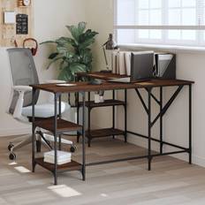 Brown - Oaks Writing Desks vidaXL Engineered Wood Brown Oak Writing Desk