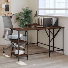 Brown - Oaks Writing Desks vidaXL Brown Oak Engineered Wood Writing Desk