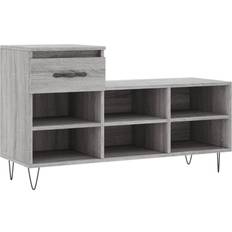 Möbel vidaXL grey sonoma Cabinet Engineered Shoe Rack