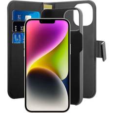 Puro Covers med kortholder Puro PUIPC1467BKMAG1BLK, Tegnebogsetui, Apple, Iphone 14 Plus, 17 cm 6.7 Sort