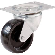 DIY Accessories Shepherd 2 in. Black Polypropylene and Steel Swivel Plate Caster with 125 lb. Load Rating