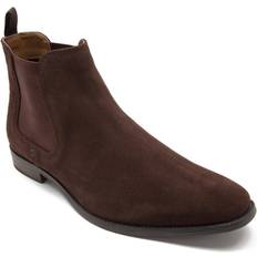 Thomas Crick 'Addison' Formal Suede Chelsea Boots Brown