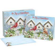 Tarjetas & Invitaciones Lang Cardinal Birdhouse Boxed Christmas Cards