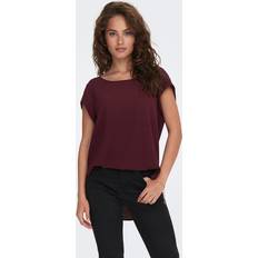 Rojo Blusas Only Camiseta de mujer - Violet